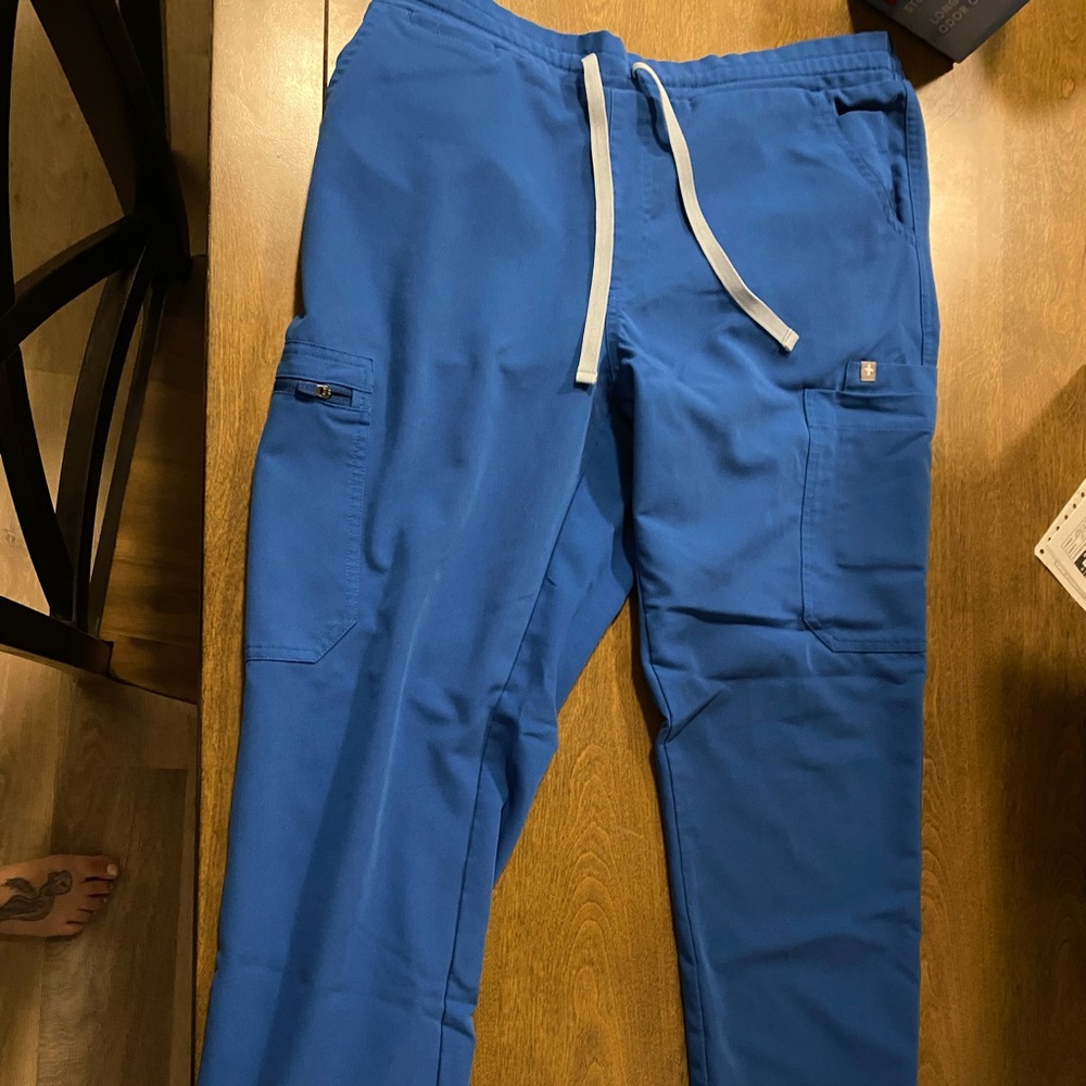 Figs yola scrub pants royal blue